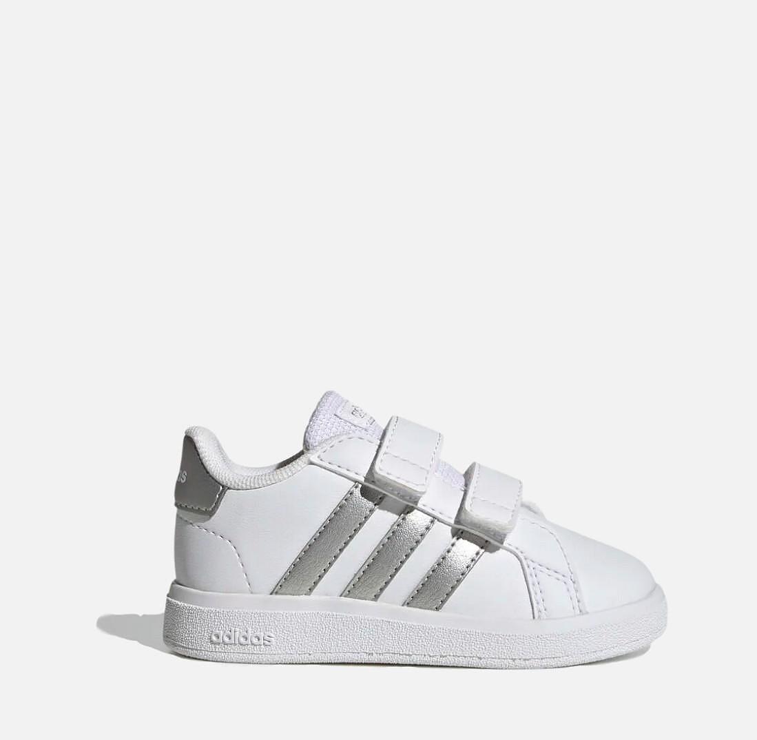 Бебешки маратонки Adidas Grand Court 2.0 White/Silver GW6526