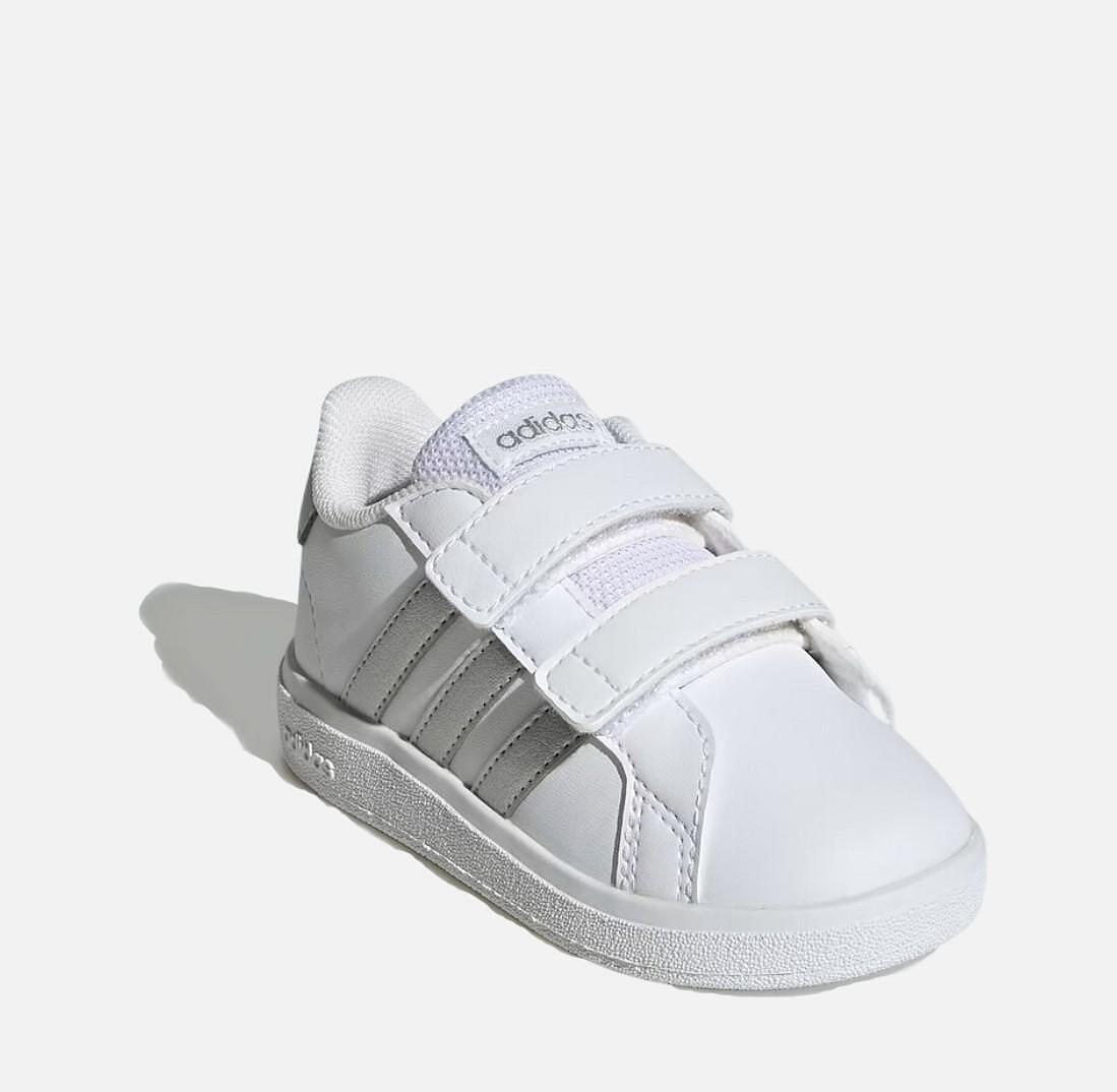 Бебешки маратонки Adidas Grand Court 2.0 White/Silver GW6526