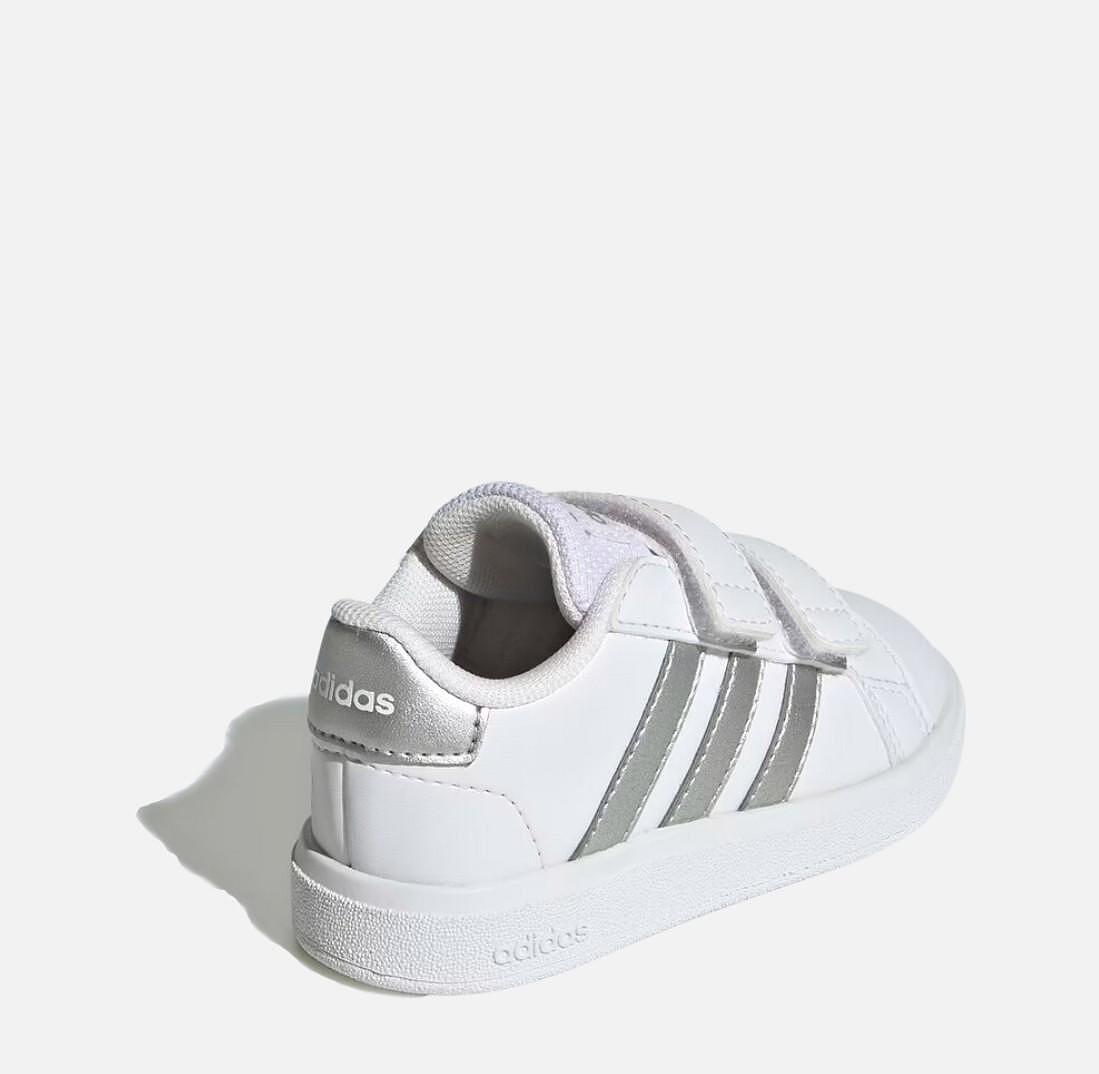 Бебешки маратонки Adidas Grand Court 2.0 White/Silver GW6526