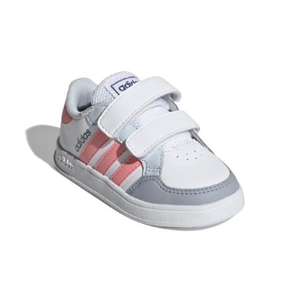 Βρεφικά αθλητικά παπούτσια ADIDAS BREAKNET Λευκό/Ροζ