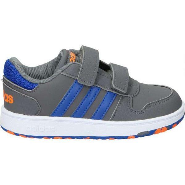 Încălțăminte sport pentru bebeluși ADIDAS HOOPS gri