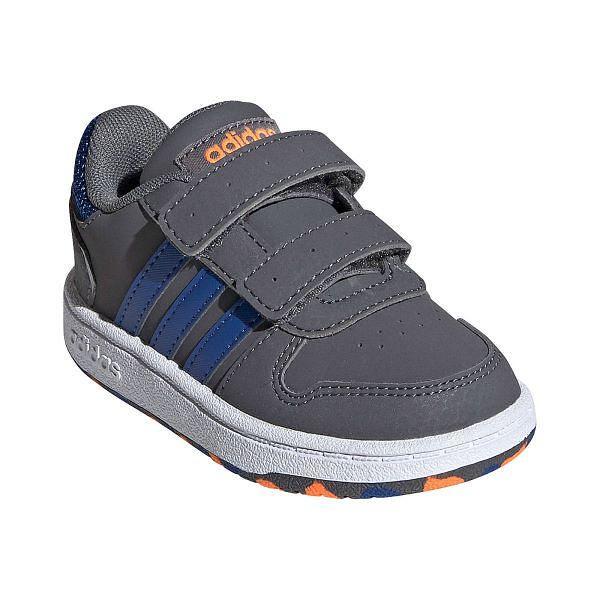 Încălțăminte sport pentru bebeluși ADIDAS HOOPS gri