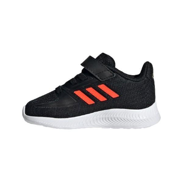 Încălțăminte sport pentru bebeluși ADIDAS RUNFALCON Negru cu dungi roșii