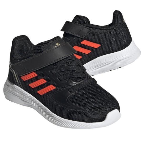 Încălțăminte sport pentru bebeluși ADIDAS RUNFALCON Negru cu dungi roșii