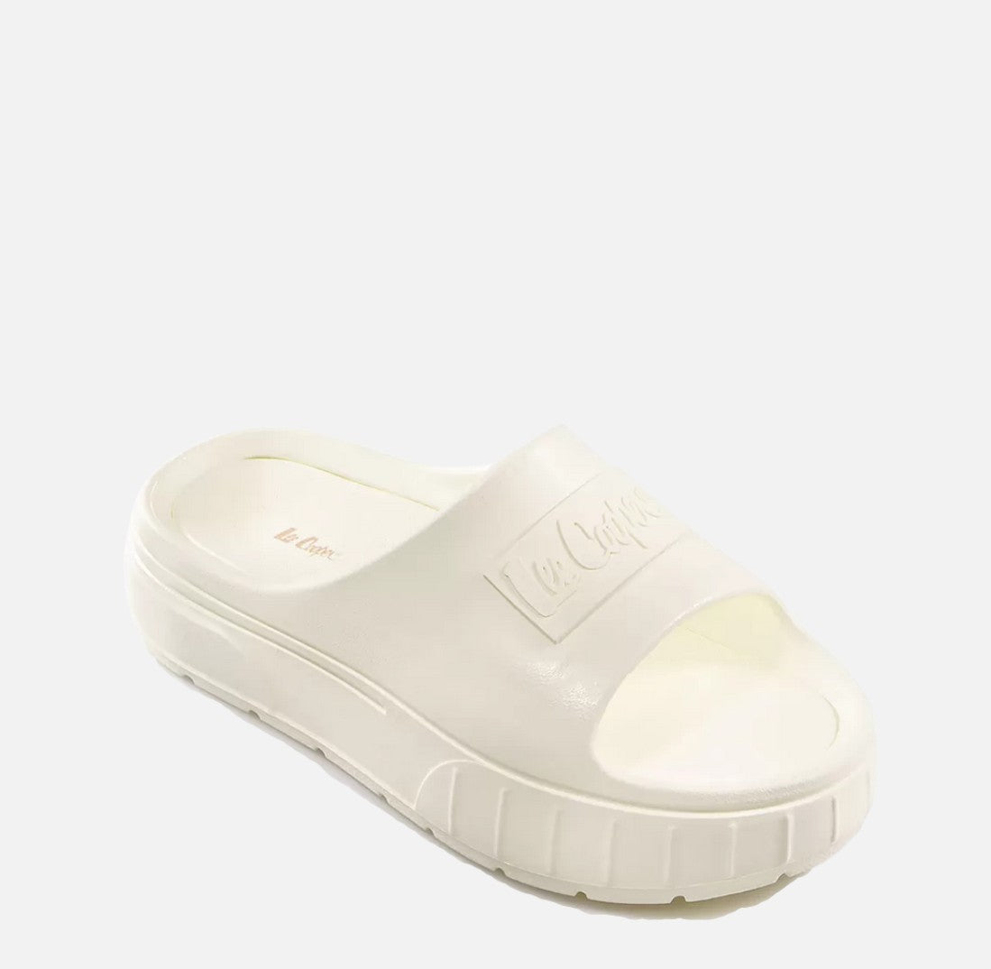 Дамски чехли на платформа Lee Cooper Beige 401-12