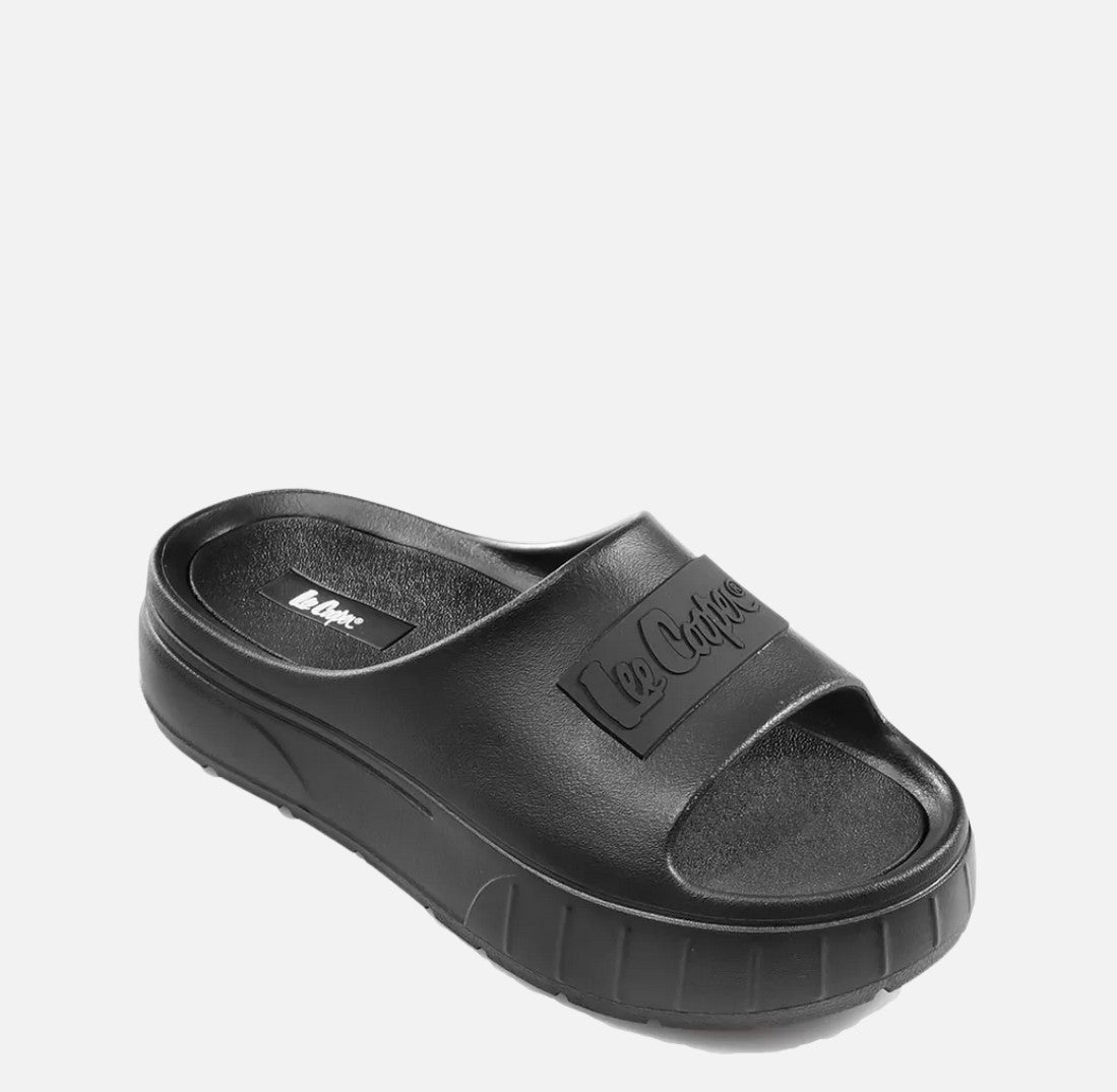 Γυναικείες παντόφλες πλατφόρμες Lee Cooper Black 401-12
