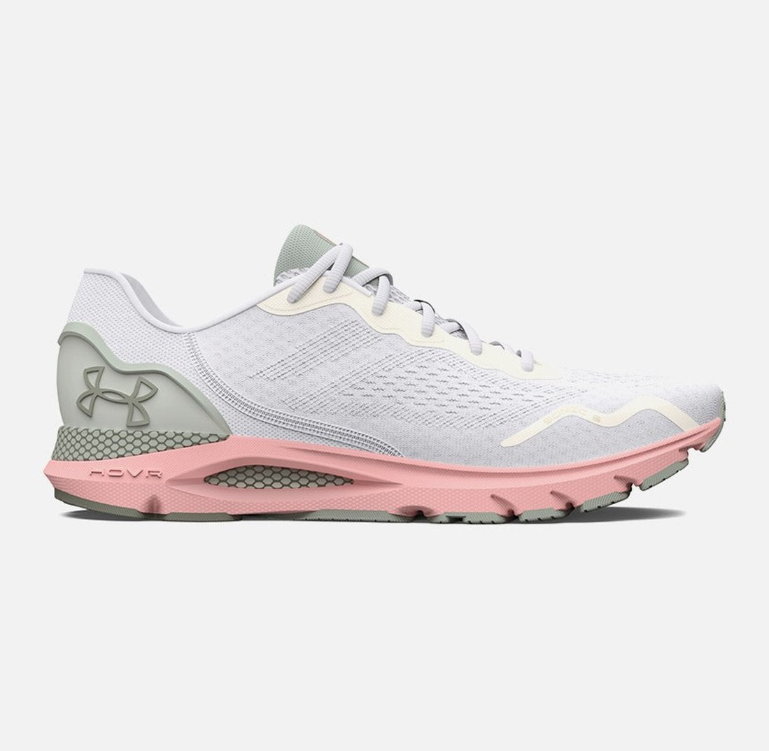 Дамски маратонки Under Armour HOVR Sonic 6 White/Olive Tint/Grove Green 3026128-103