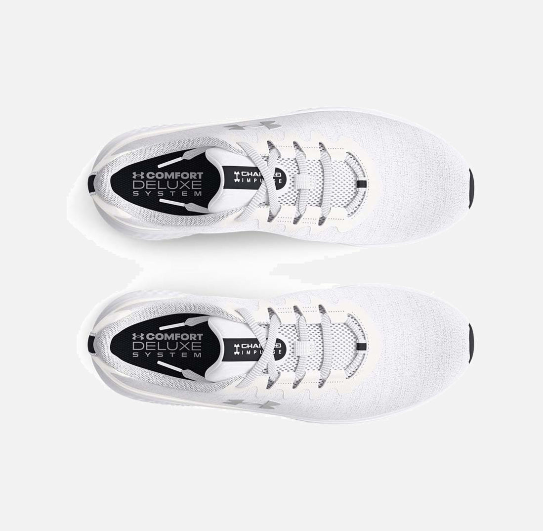 Дамски маратонки за бягане UNDER ARMOUR Charged Impulse 3 Knit White 3026686-100