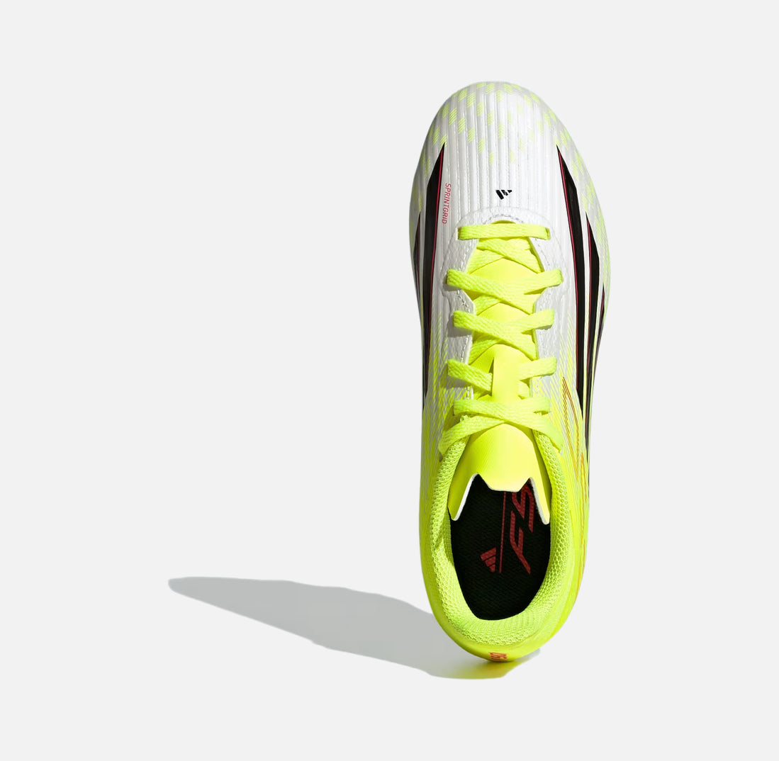 Детски футболни обувки калеври ADIDAS F50 League MG Yellow/Black/Red JR9022