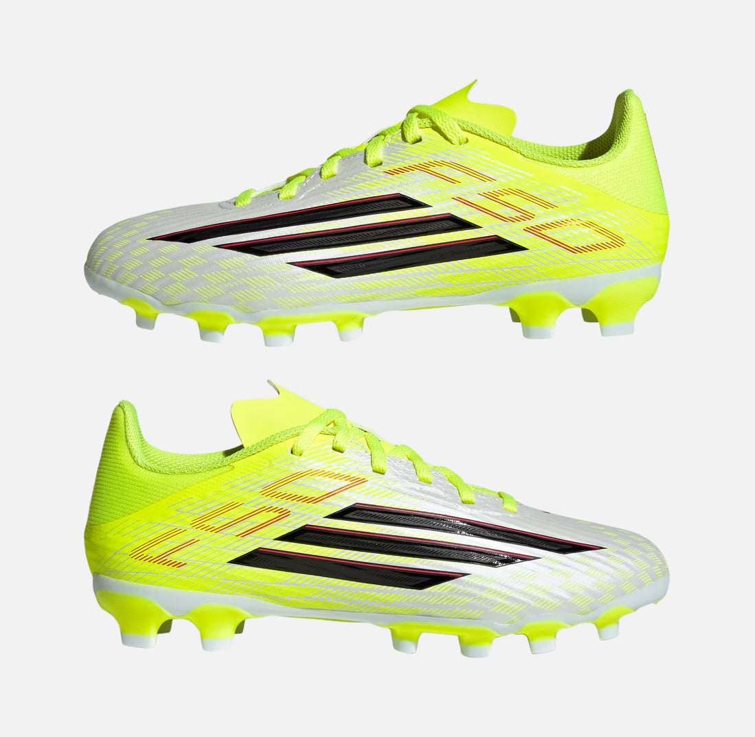 Детски футболни обувки калеври ADIDAS F50 League MG Yellow/Black/Red JR9022