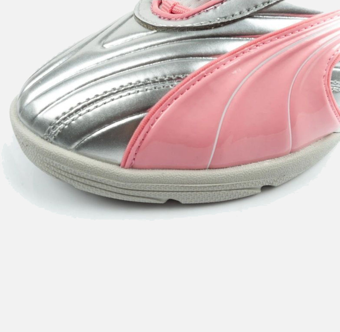 Детски маратонки PUMA V-S2 Goalgetter JR Pink/White/Grey 404135-05