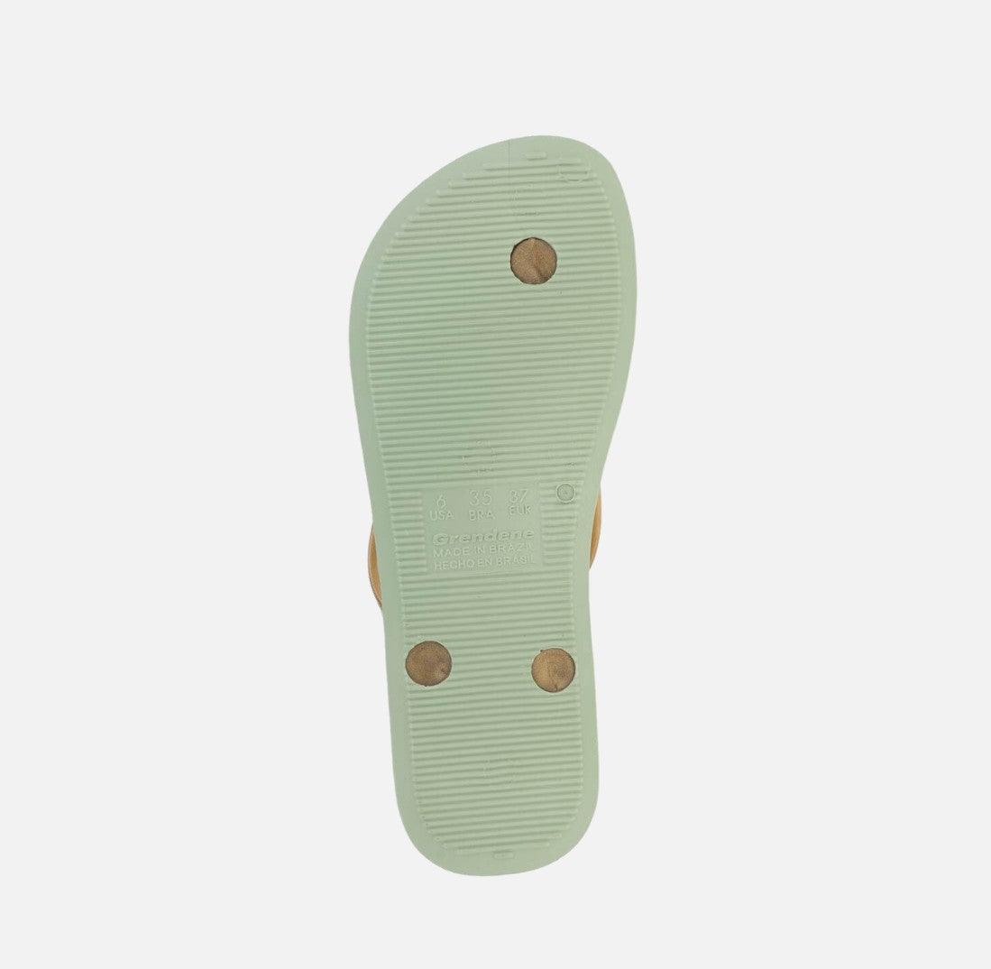 Джапанки IPANEMA Anatomica Tan Green/gold 81030-AR759