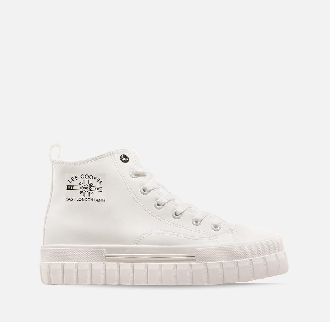 Кецове на платформа Lee Cooper White G-702-27-H