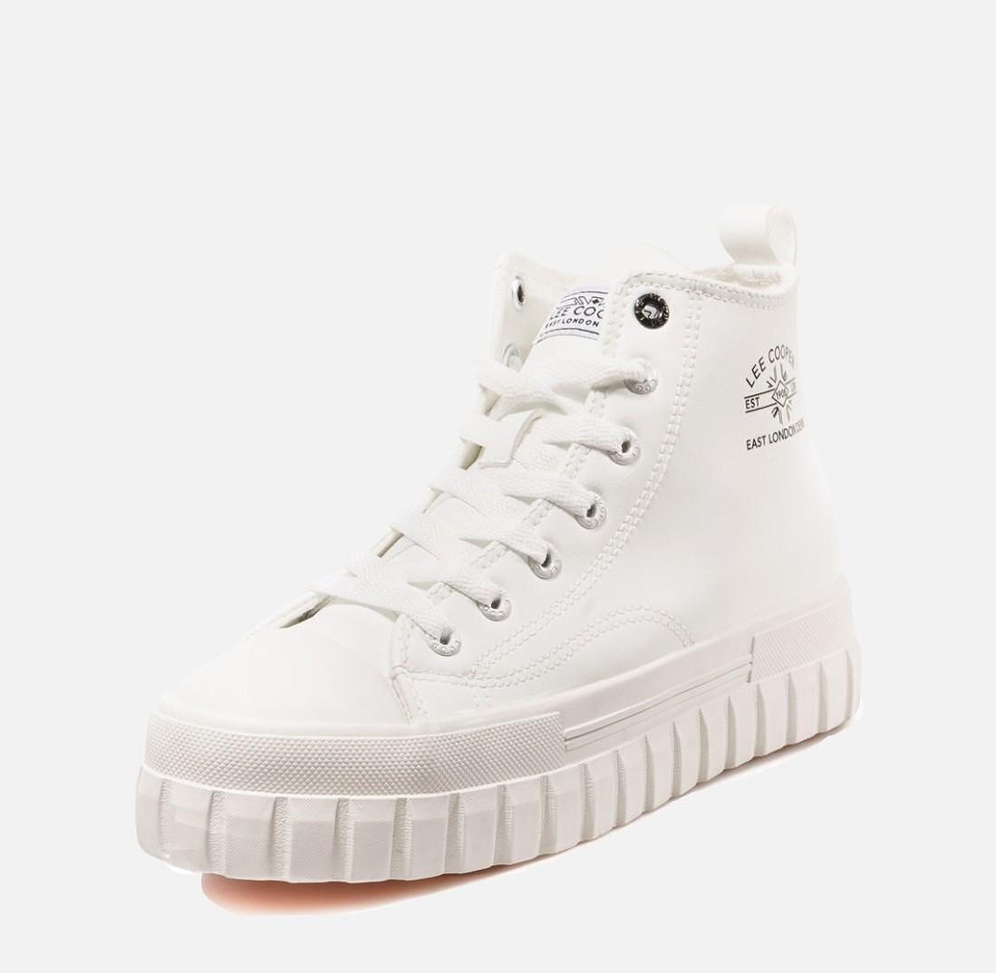Кецове на платформа Lee Cooper White G-702-27-H