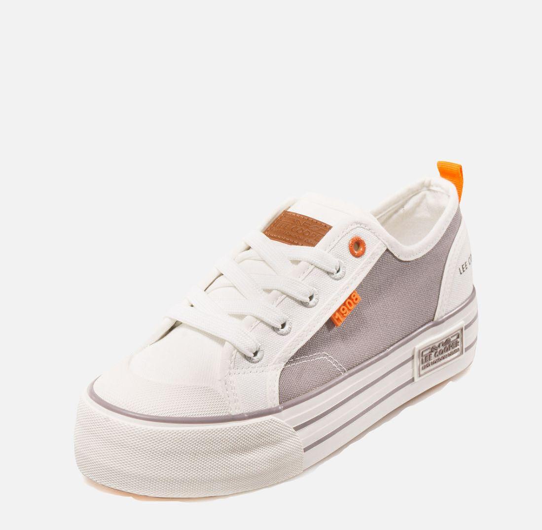 Кецове на платформа Lee Cooper White/Grey LC G 601-06