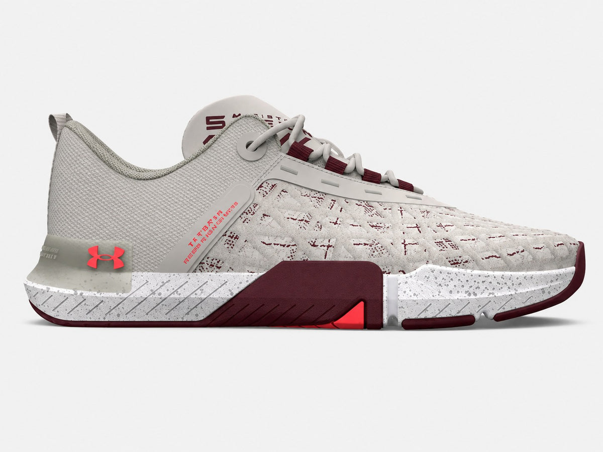 Мъжки маратонки Under Armour TriBase Reign 5 White Clay/Deep Red/Beta 3026021-302