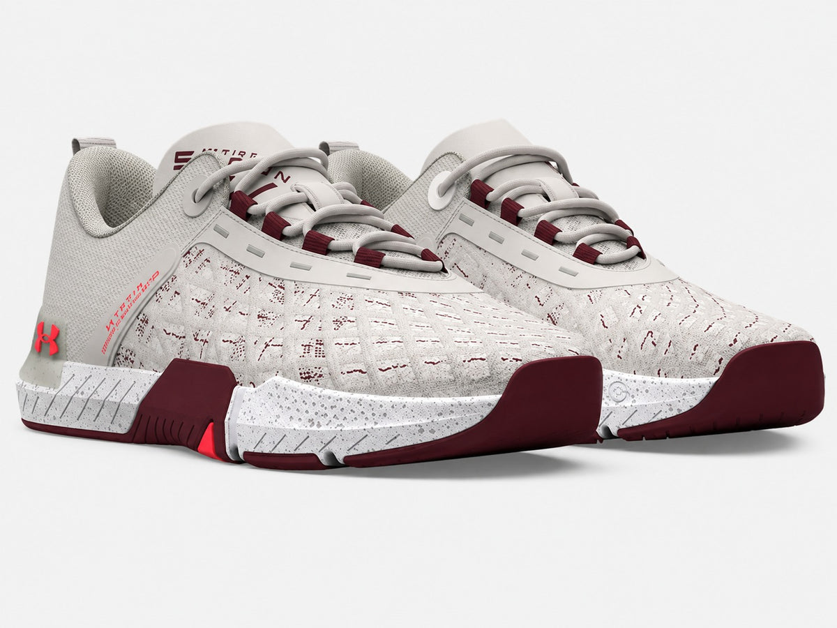 Мъжки маратонки Under Armour TriBase Reign 5 White Clay/Deep Red/Beta 3026021-302
