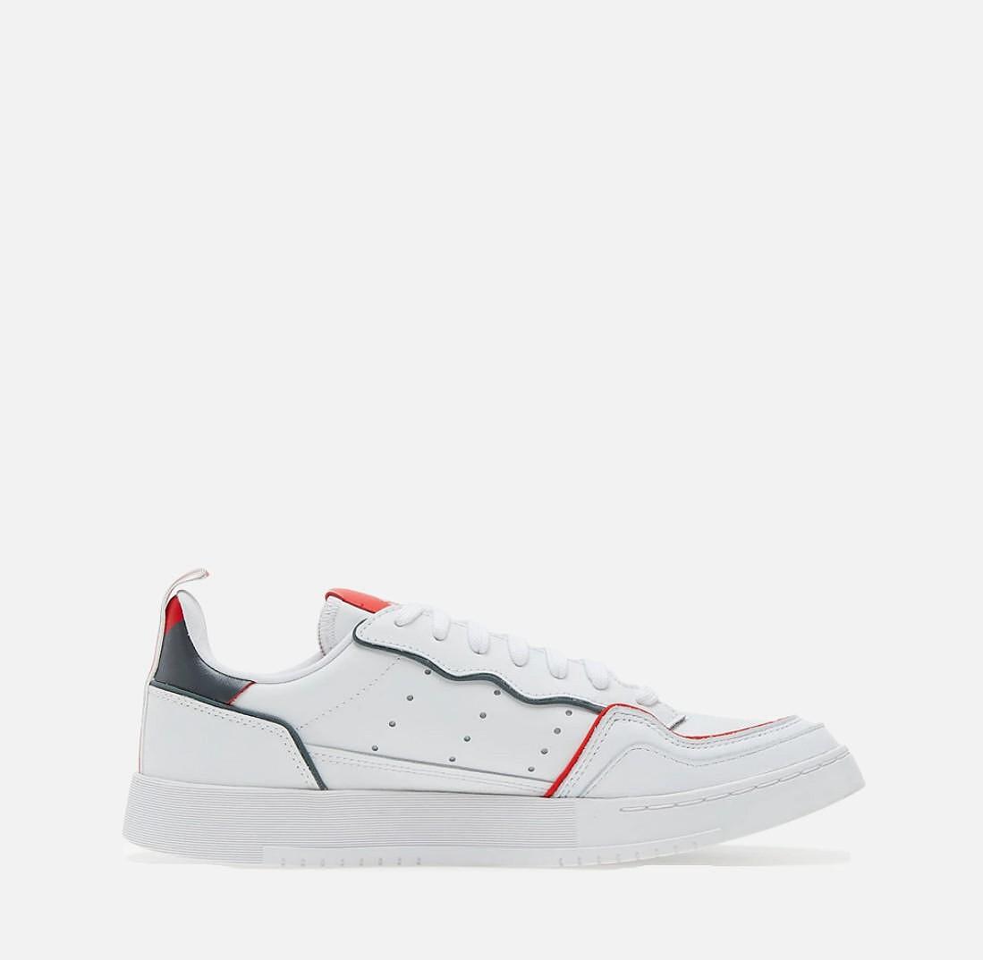 Ανδρικά αθλητικά παπούτσια Adidas Supercourt White/Red FX5703