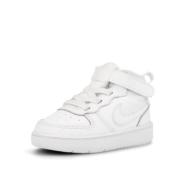Ψηλά αθλητικά παπούτσια μωρού NIKE COURT BOROUGH Λευκό