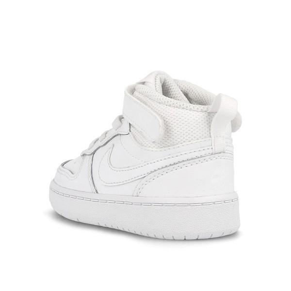 Ψηλά αθλητικά παπούτσια μωρού NIKE COURT BOROUGH Λευκό