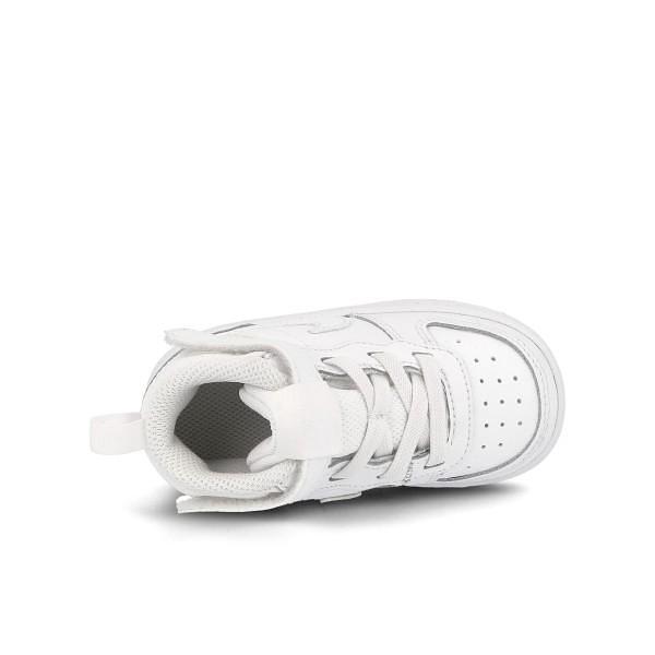 Ψηλά αθλητικά παπούτσια μωρού NIKE COURT BOROUGH Λευκό