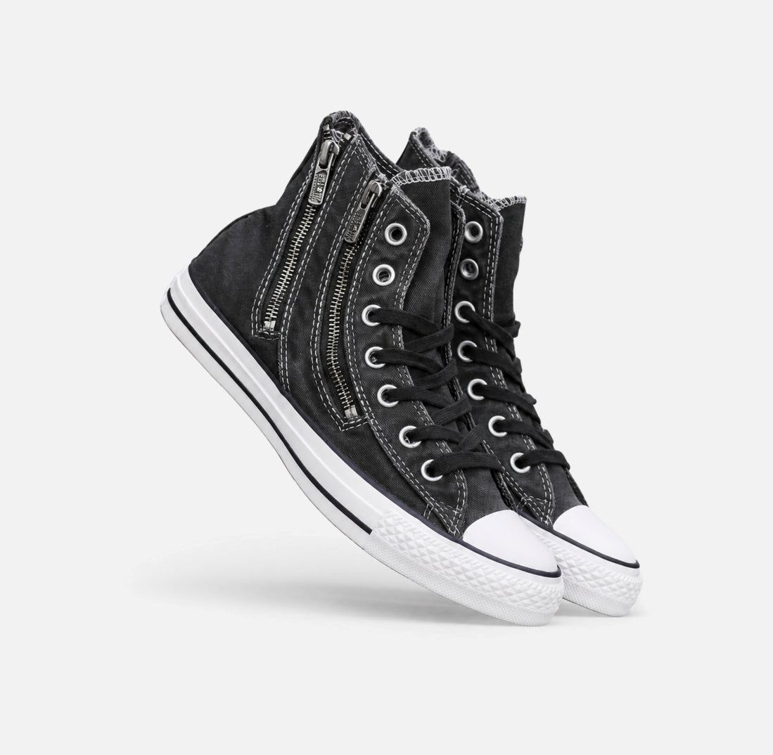 Tenisși înalți Converse Chuck Taylor All Star Double Zip HI Storm Wind/Washed Black 142211C