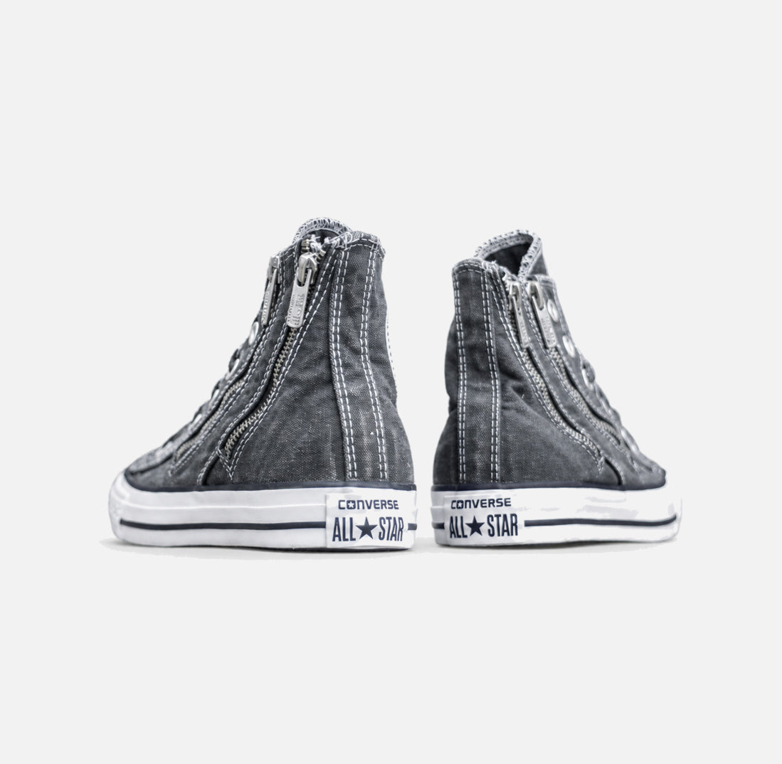 Tenisși înalți Converse Chuck Taylor All Star Double Zip HI Storm Wind/Washed Black 142211C