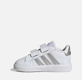 Бебешки маратонки Adidas Grand Court 2.0 White/Silver GW6526