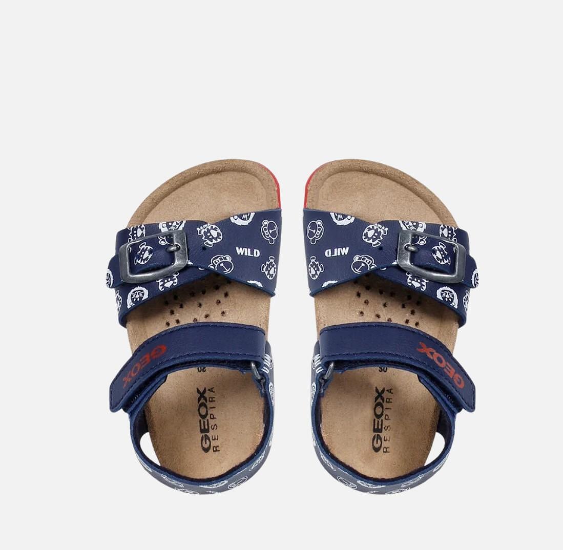 Παιδικά πέδιλα GEOX Chalki Navy Blue Anime B922QA C0735
