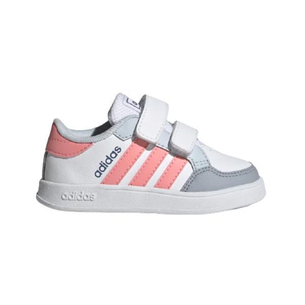 Βρεφικά αθλητικά παπούτσια ADIDAS BREAKNET Λευκό/Ροζ
