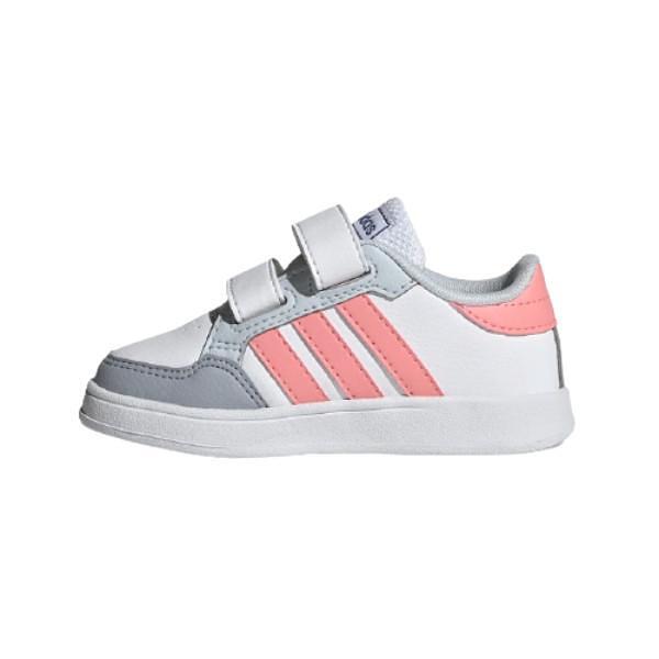 Βρεφικά αθλητικά παπούτσια ADIDAS BREAKNET Λευκό/Ροζ