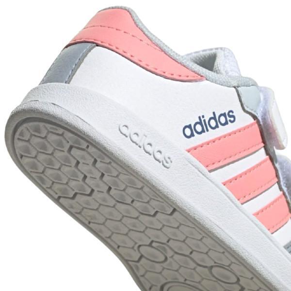 Βρεφικά αθλητικά παπούτσια ADIDAS BREAKNET Λευκό/Ροζ