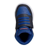 Βρεφικά αθλητικά παπούτσια ADIDAS Hoops Μπλε με πορτοκαλί ρίγες