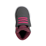 Adidași pentru bebeluși ADIDAS Hoops MID 2.0 Gri/Roz GZ7798