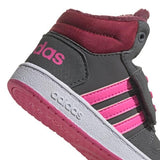 Adidași pentru bebeluși ADIDAS Hoops MID 2.0 Gri/Roz GZ7798