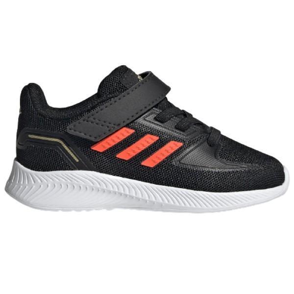 Încălțăminte sport pentru bebeluși ADIDAS RUNFALCON Negru cu dungi roșii