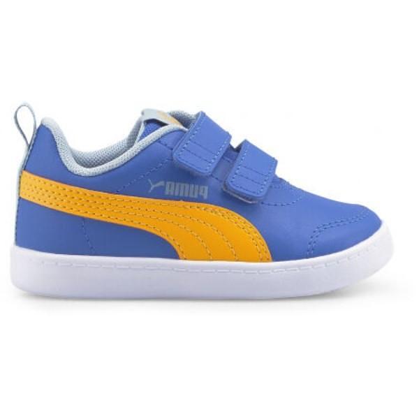 Pantofi sport pentru bebeluși PUMA COURTFLEX Albaștri cu accente galbene