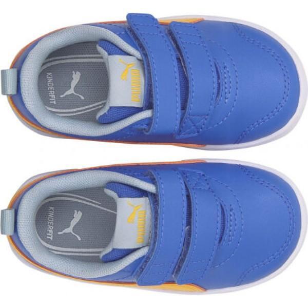 Pantofi sport pentru bebeluși PUMA COURTFLEX Albaștri cu accente galbene