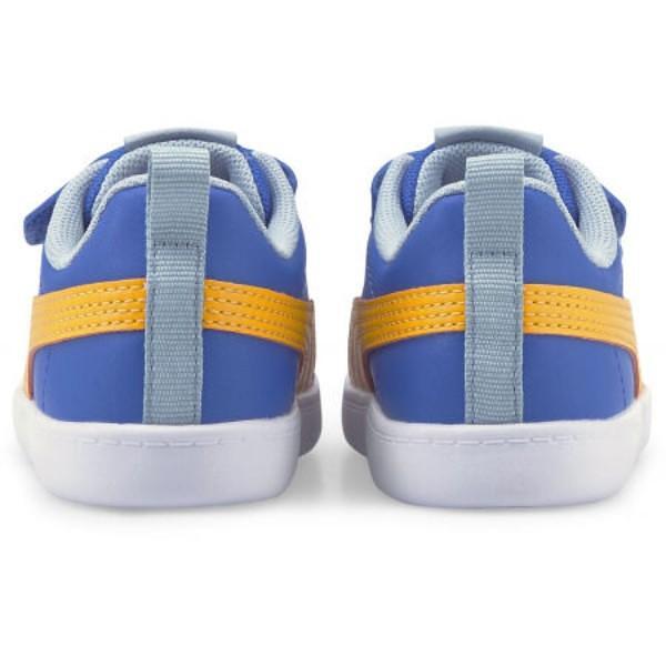 Pantofi sport pentru bebeluși PUMA COURTFLEX Albaștri cu accente galbene