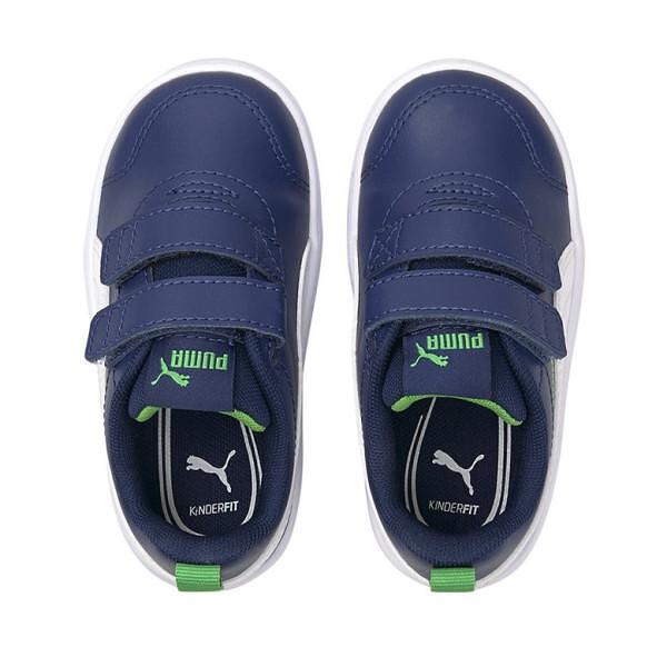Pantofi sport pentru bebeluși PUMA COURTFLEX bleumarin cu verde