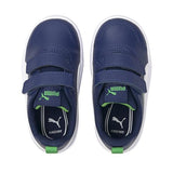 Pantofi sport pentru bebeluși PUMA COURTFLEX bleumarin cu verde