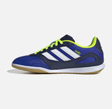 Детски футболни обувки ADIDAS Super Sala III Blue/White/Lime JR5401