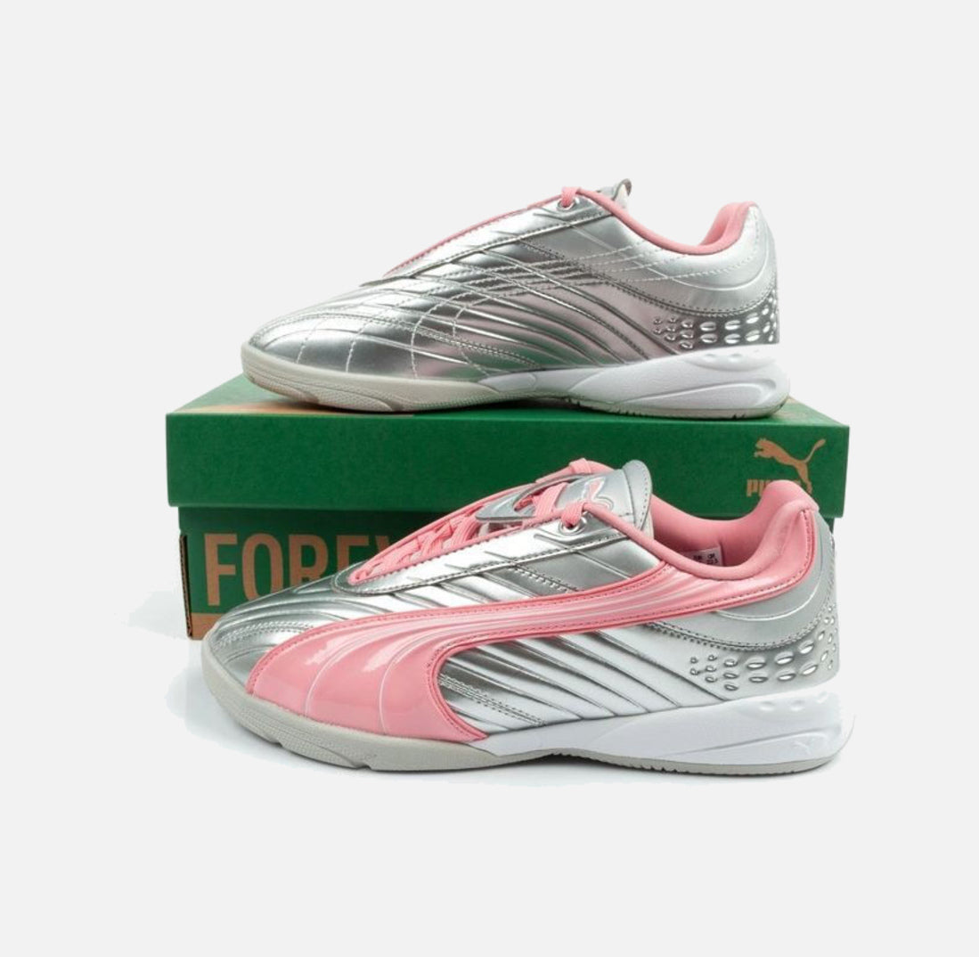 Детски маратонки PUMA V-S2 Goalgetter JR Pink/White/Grey 404135-05