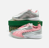 Детски маратонки PUMA V-S2 Goalgetter JR Pink/White/Grey 404135-05