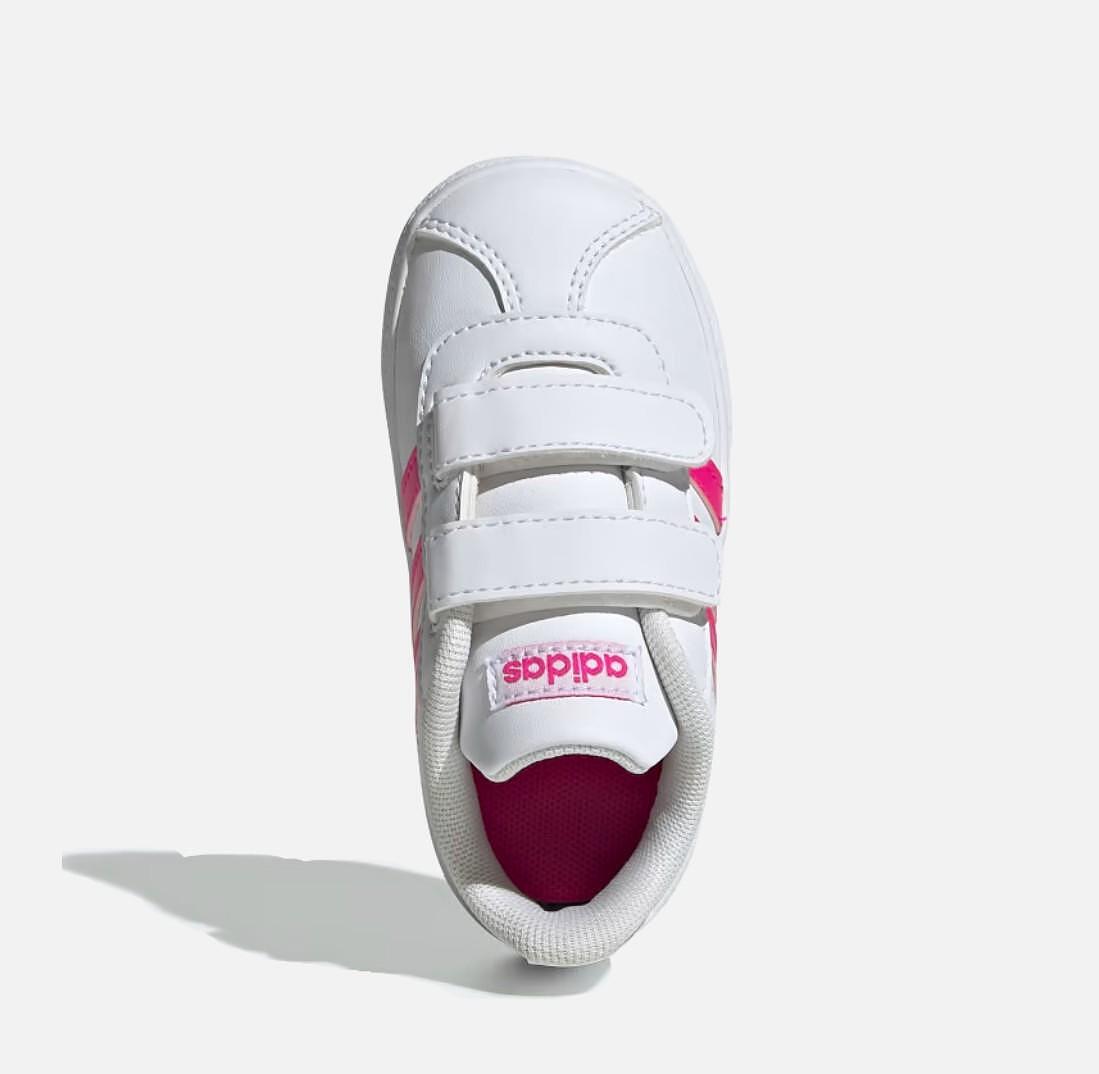 Βρεφικά αθλητικά παπούτσια Adidas VL Court White/Pink EG3890
