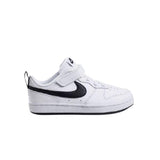 Παιδικά αθλητικά παπούτσια NIKE COURT BOROUGH Λευκό με μαύρο κόμμα