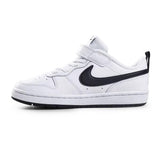 Παιδικά αθλητικά παπούτσια NIKE COURT BOROUGH Λευκό με μαύρο κόμμα