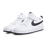 Παιδικά αθλητικά παπούτσια NIKE COURT BOROUGH Λευκό με μαύρο κόμμα