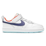 Детски спортни обувки NIKE COURT BOROUGH Бяло със лилава запетая