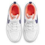 Детски спортни обувки NIKE COURT BOROUGH Бяло със лилава запетая